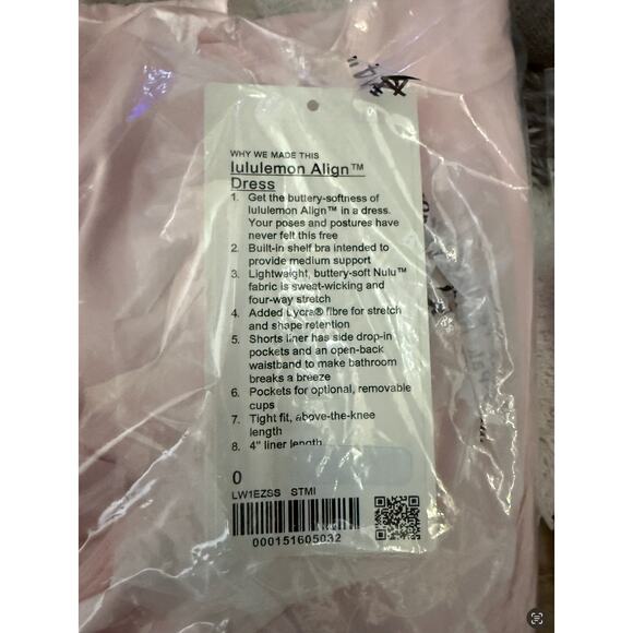 Lululemon Align Dress Strawberry Milkshake Size 0 - Picture 7 of 7